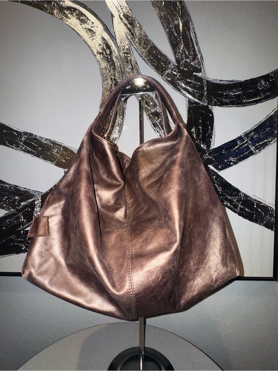 Balenciaga Handbags - Balenciaga Metallic Bronze Hobo Bag